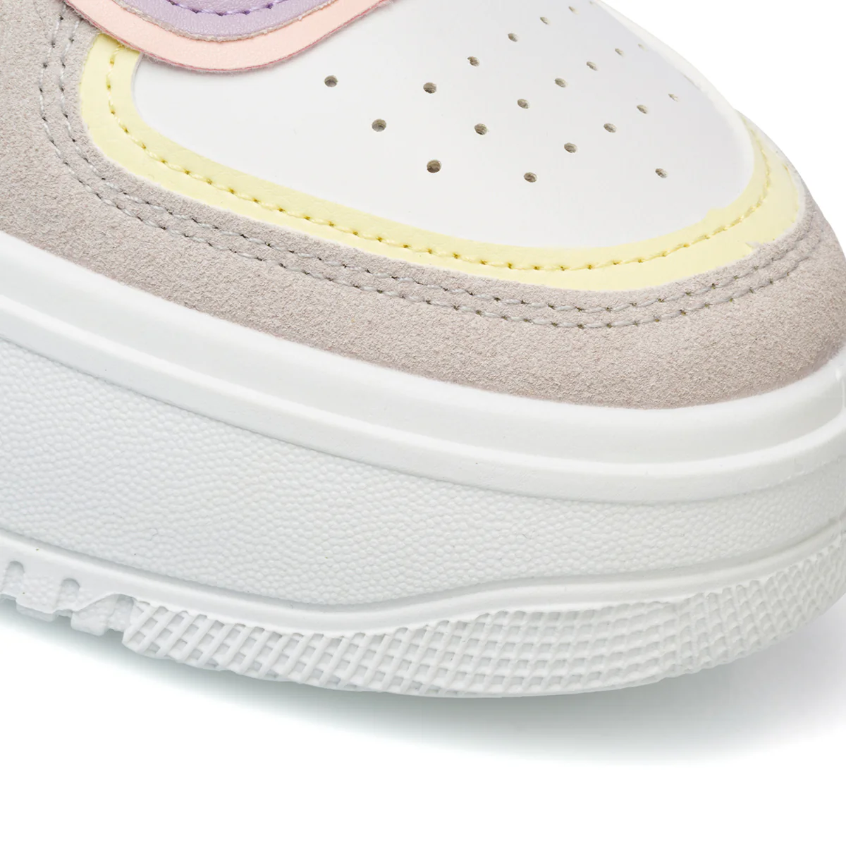 Sneakers bianche, grigie e rosa da donna con maxi-suola Lora Ferres - Image 16