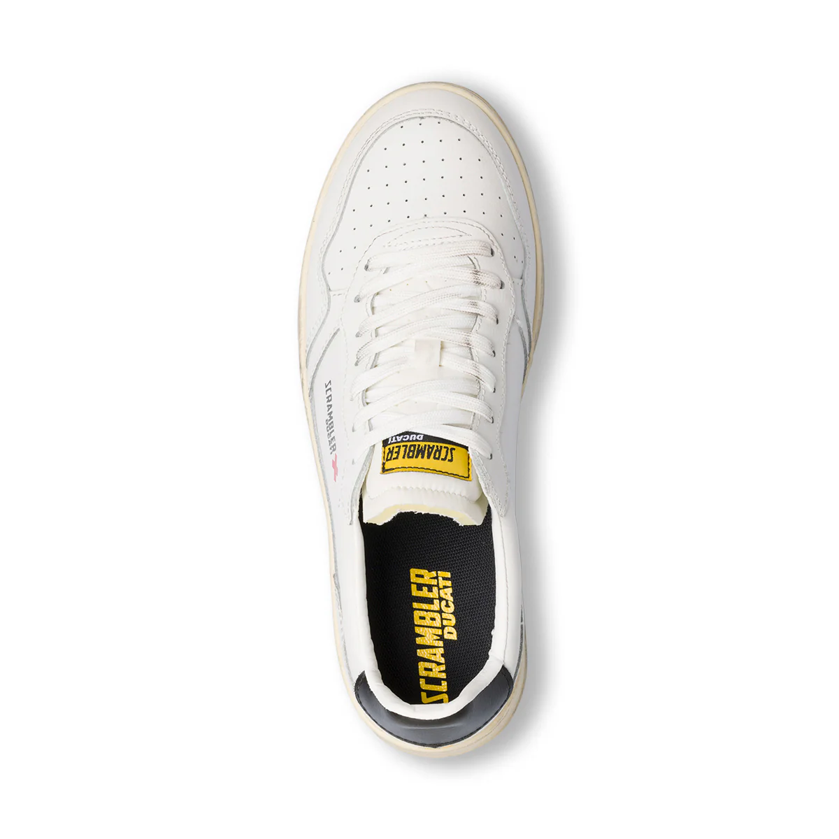 Sneakers bianche in pelle da uomo Scrambler Ducati Kent 2 - Image 5