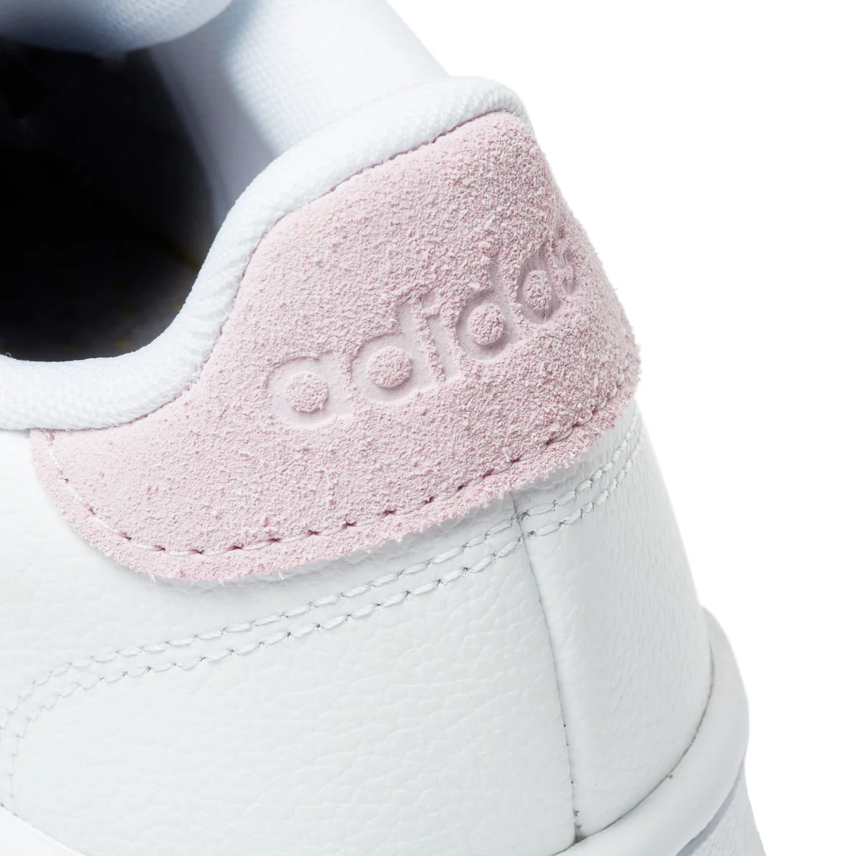 Sneakers bianche in pelle e similpelle con dettagli rosa adidas Advantage - Image 8
