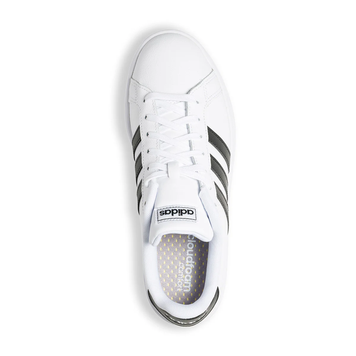 Sneakers bianche in pelle e similpelle con strisce a contrasto adidas Grand Court - Image 8