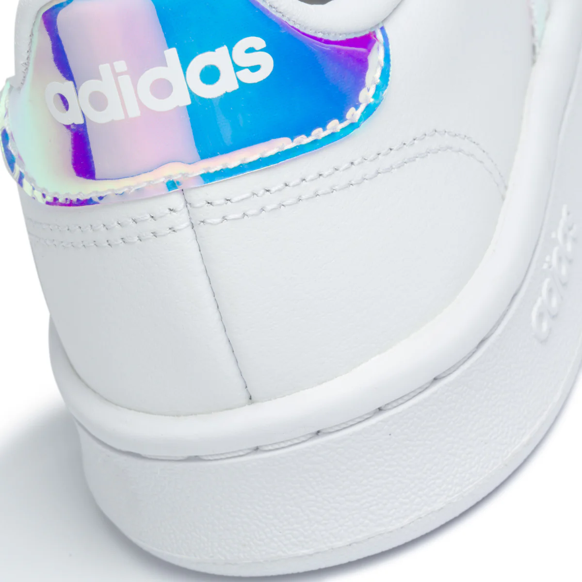 Sneakers bianche in pelle e similpelle con strisce cangianti adidas Grand Court - Image 7