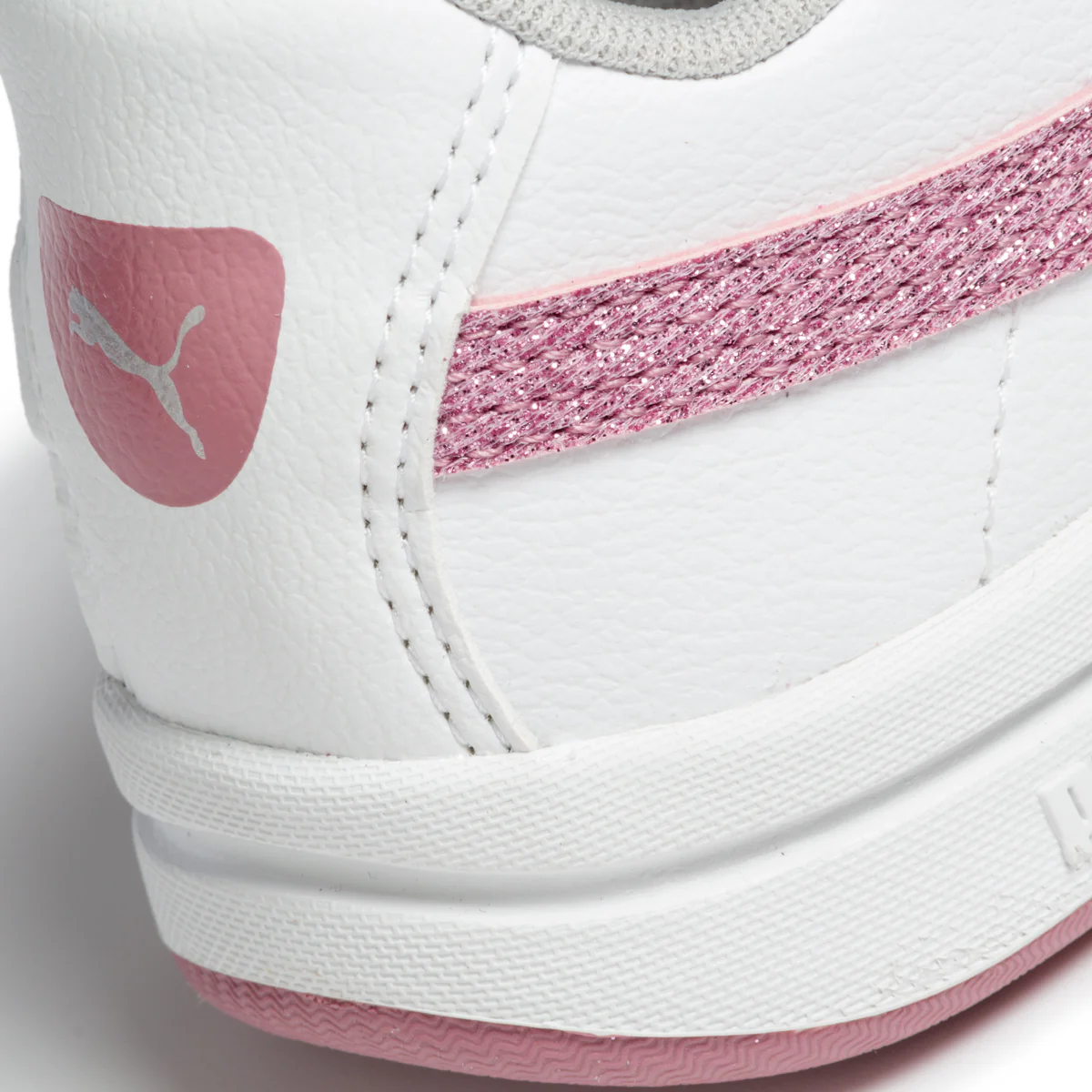 Sneakers bianche in similpelle con striscia Formstrip laterale effetto glitterato Puma Stepfleex 2 S - Image 7