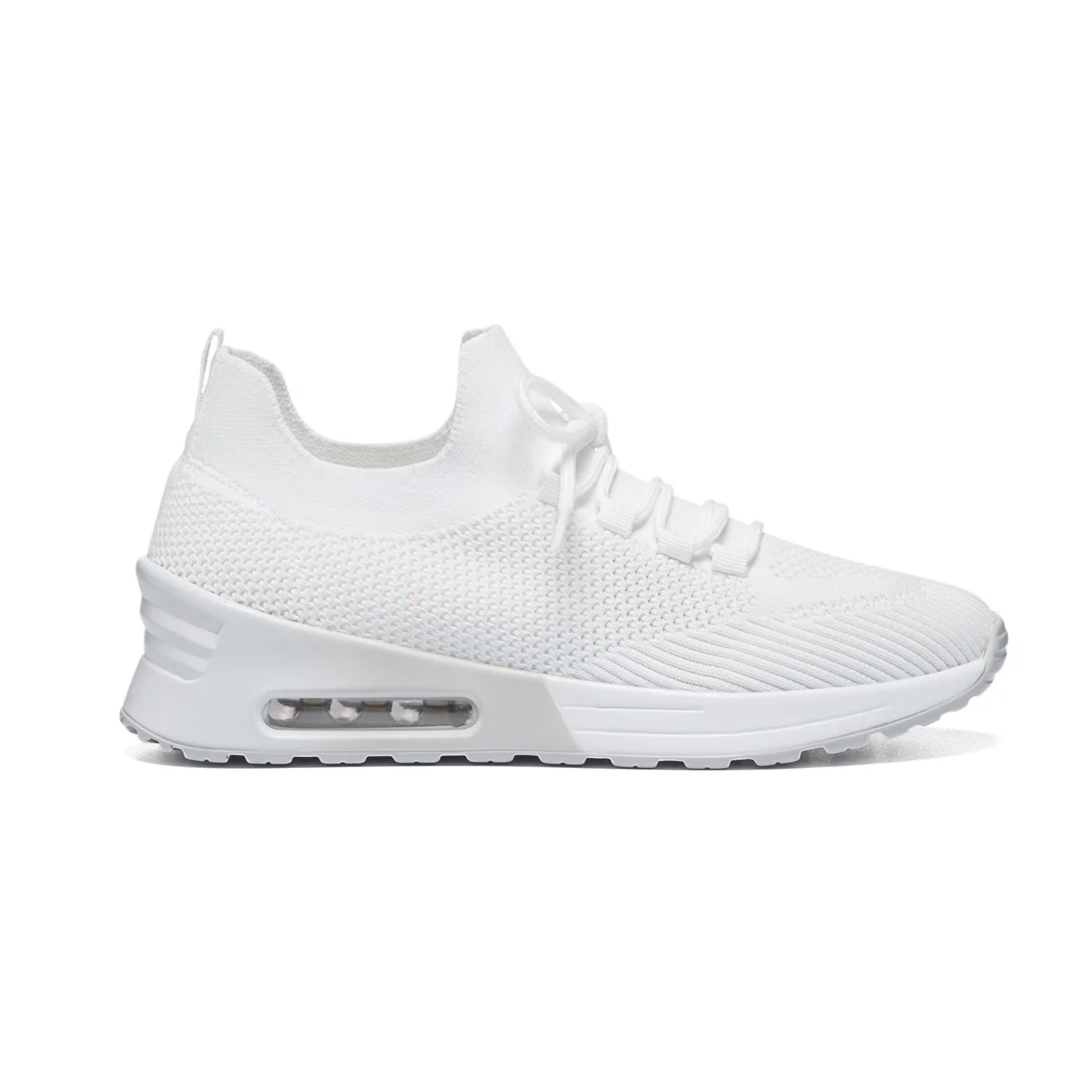 Sneakers bianche in tessuto con colletto elasticizzato Lora Ferres