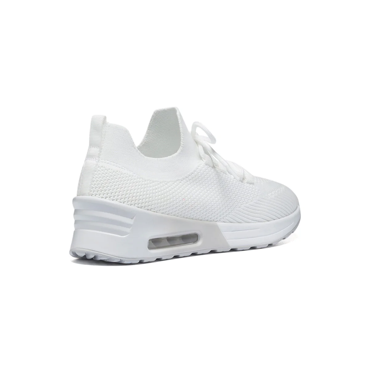 Sneakers bianche in tessuto con colletto elasticizzato Lora Ferres - Image 3