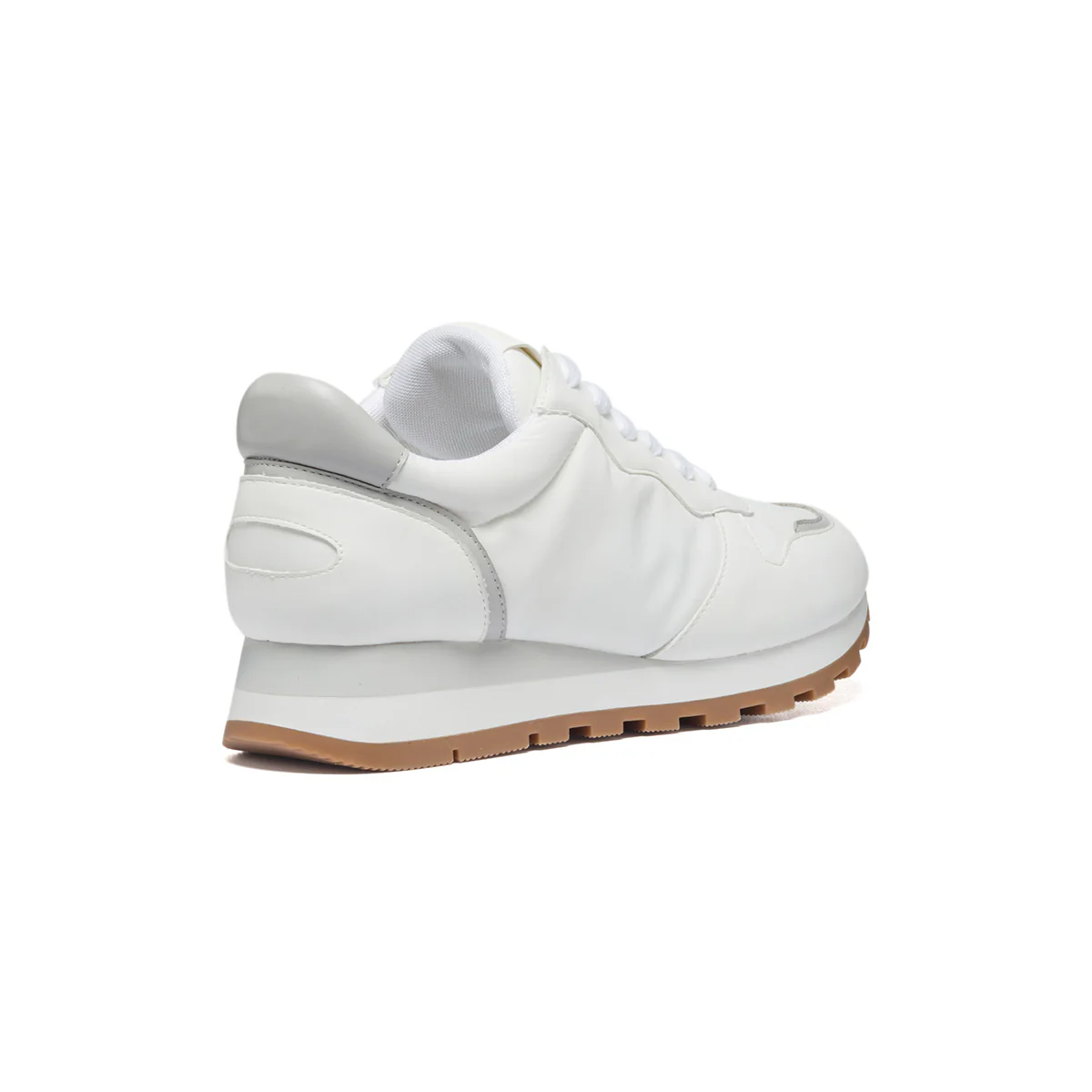 Sneakers bianche in tessuto e similpelle Lora Ferres - Image 3