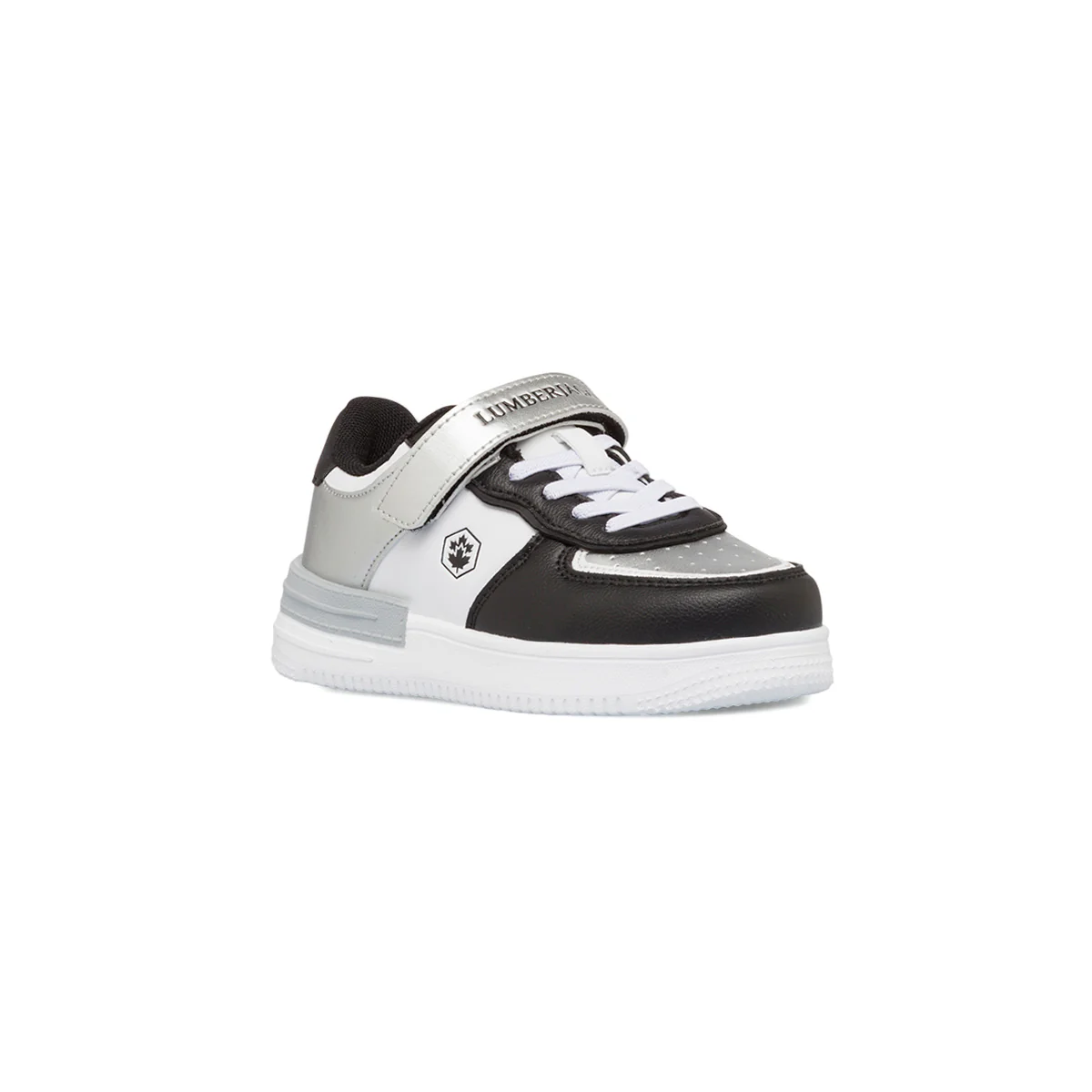 Sneakers bianche, nere e argento da bambina Lumberjack Freya - Image 3