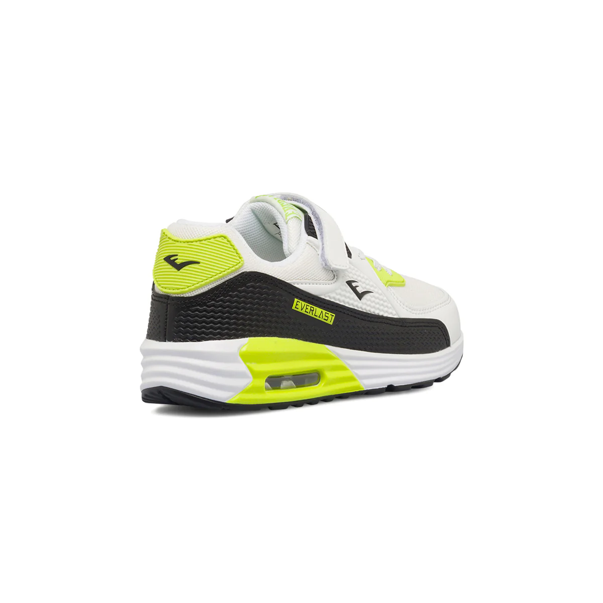 Sneakers bianche, nere e gialle da bambino con suola ad aria Everlast - Image 3
