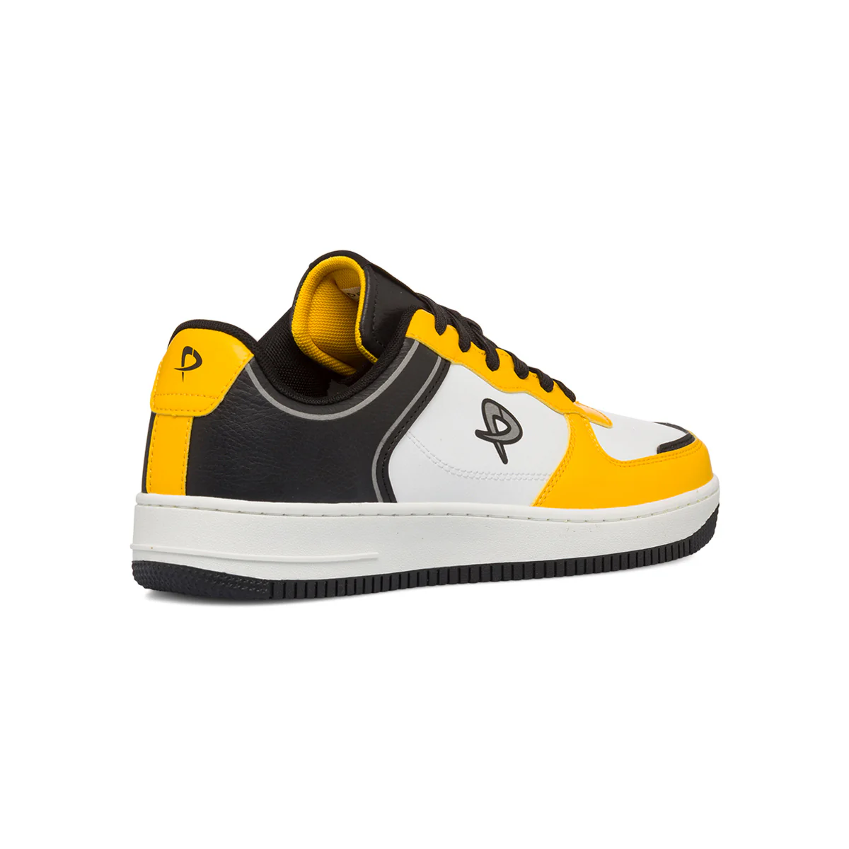 Sneakers bianche, nere e gialle da uomo P Go - Image 3