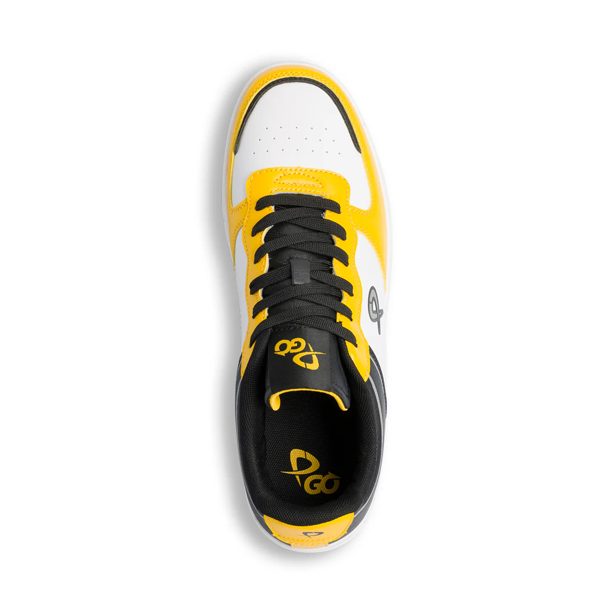 Sneakers bianche, nere e gialle da uomo P Go - Image 4