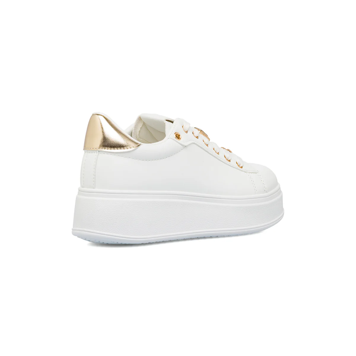 Sneakers bianche platform da donna Lora Ferres - Image 3