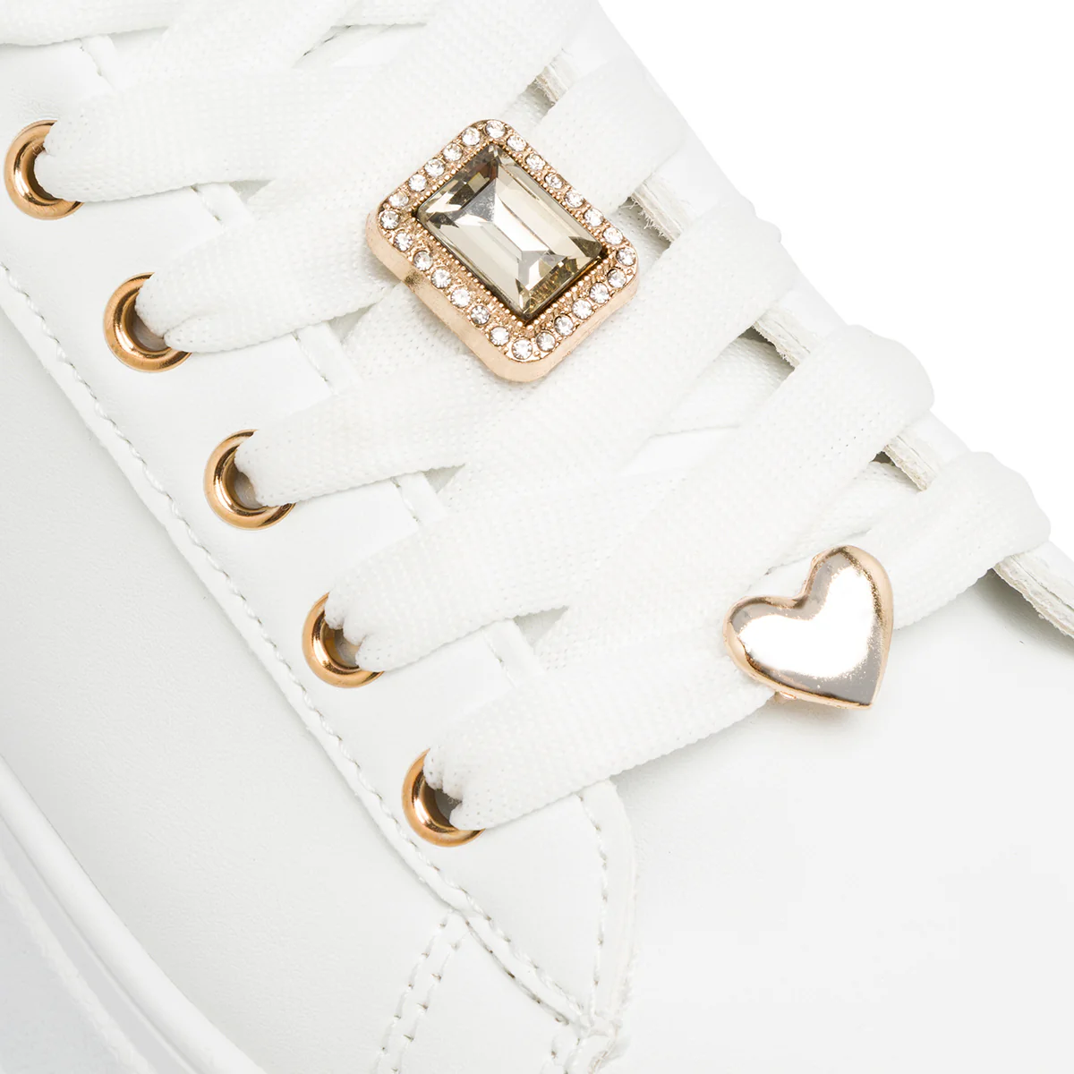 Sneakers bianche platform da donna Lora Ferres - Image 4