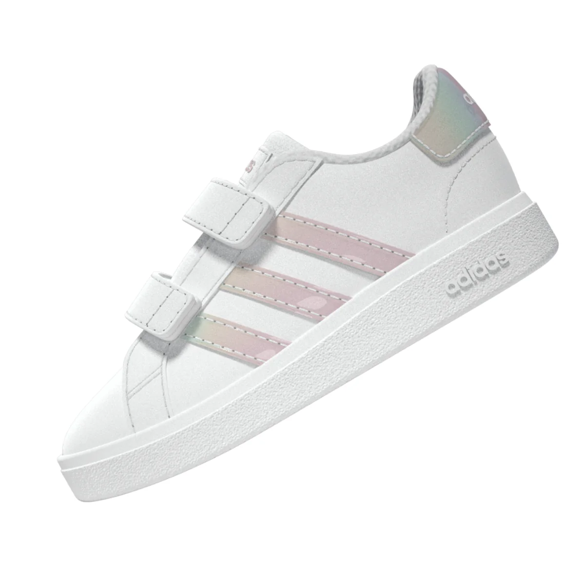 Sneakers bianche Primi passi bambina con strappo adidas Grand Court - Image 12
