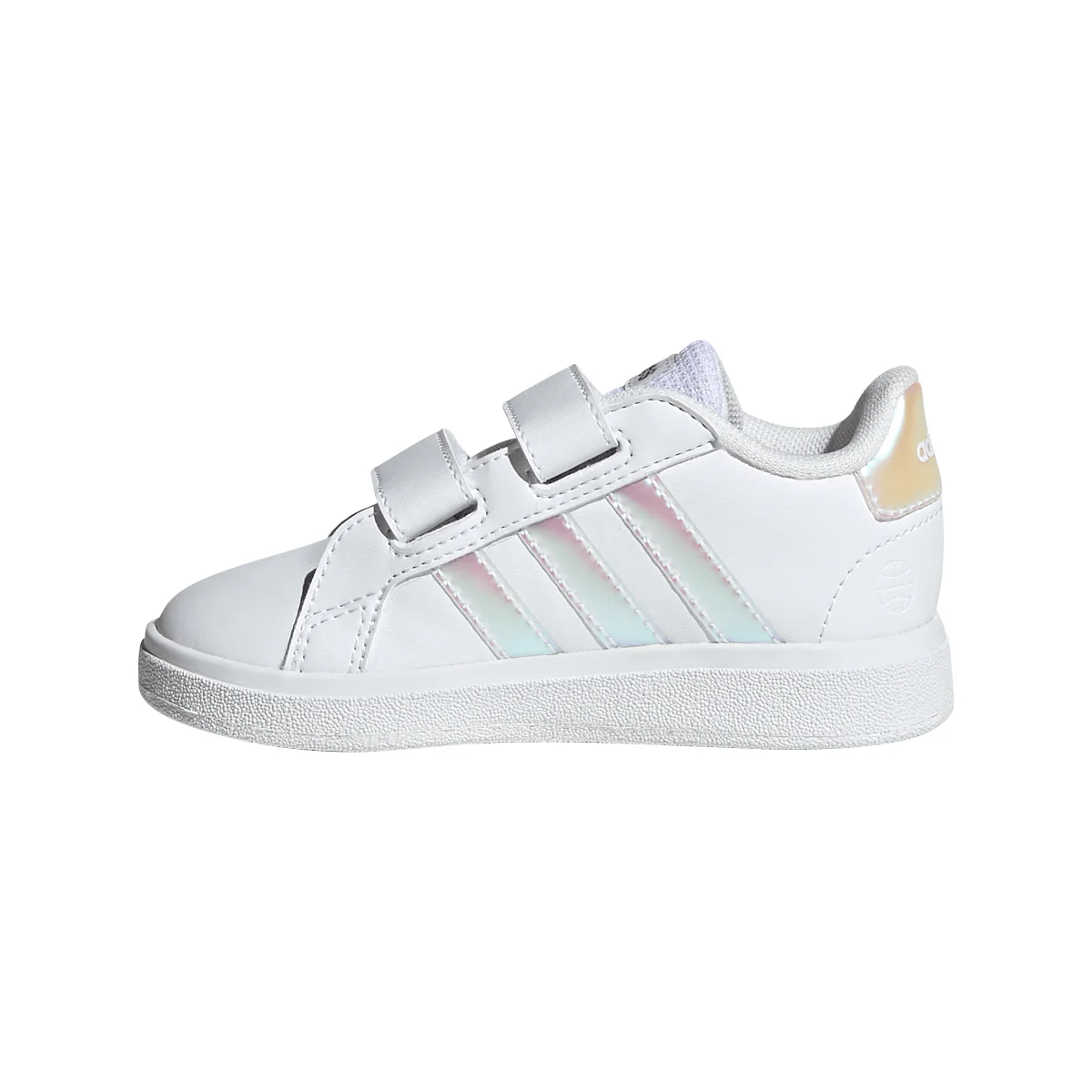 Sneakers bianche Primi passi bambina con strappo adidas Grand Court - Image 2