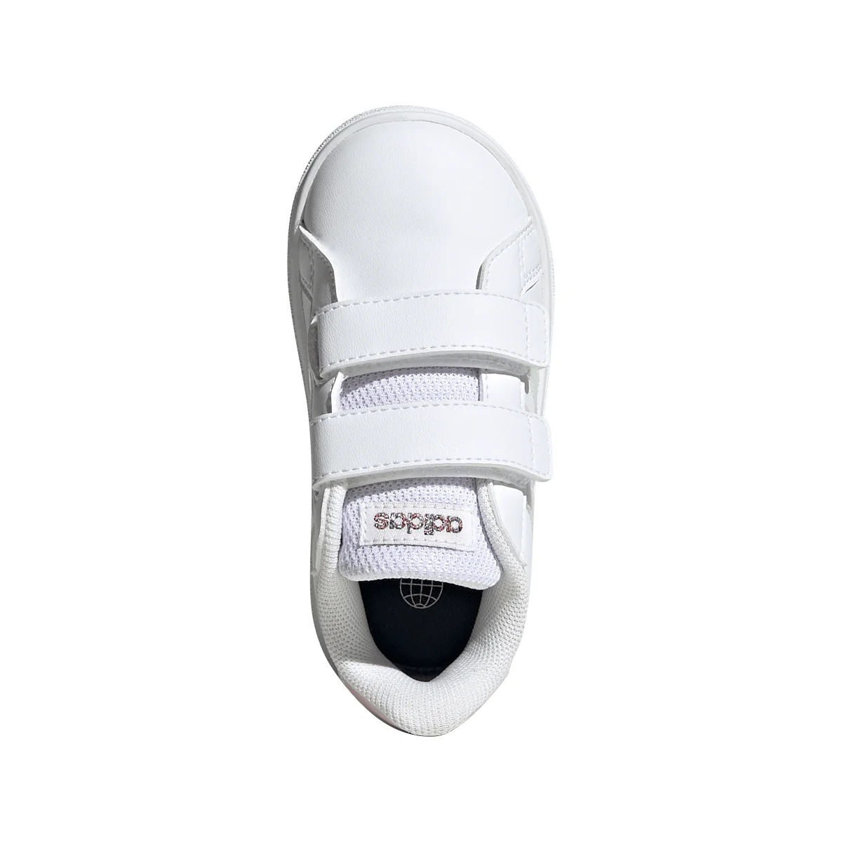 Sneakers bianche Primi passi bambina con strappo adidas Grand Court - Image 5
