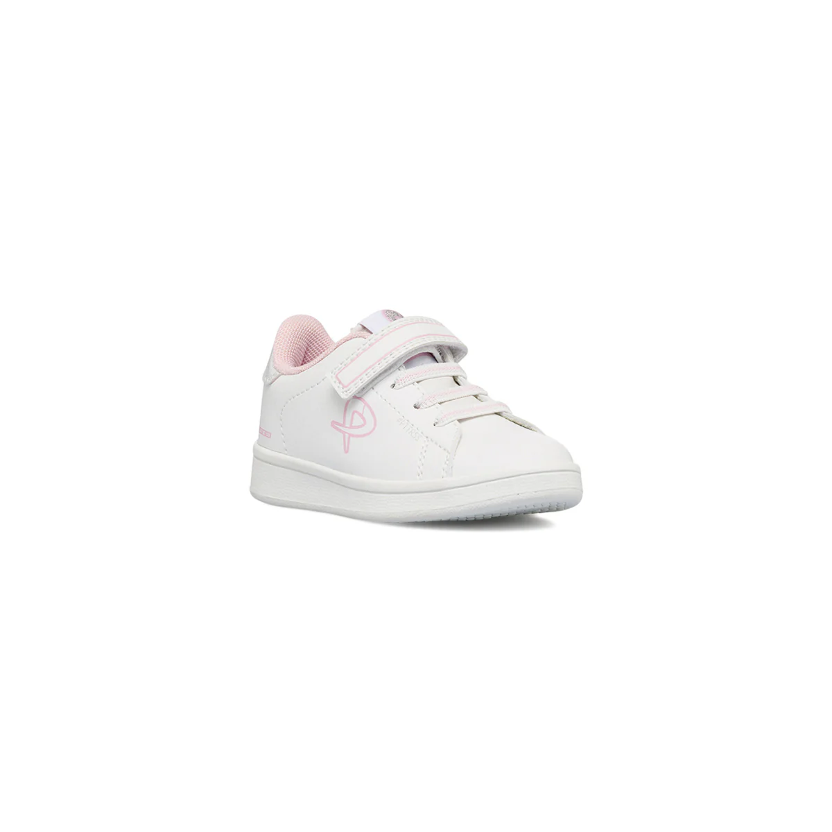 Sneakers bianche primi passi da bambina con dettaglio iridescente P Go - Image 2