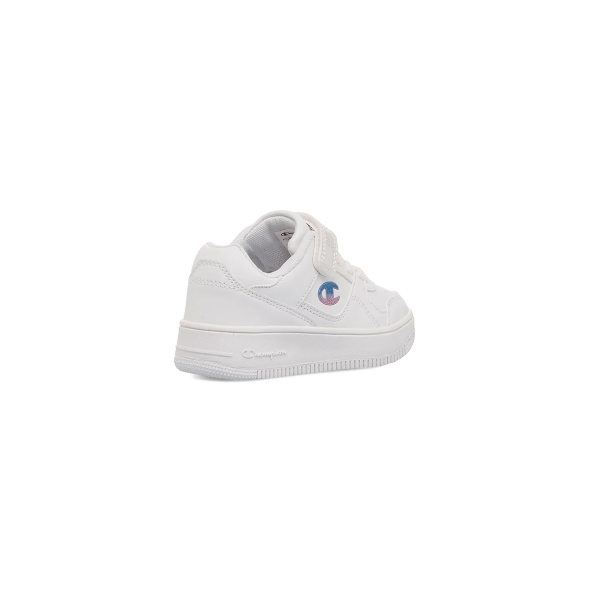 Sneakers bianche primi passi da bambina con logo glitterato Champion Rebound Low G Td - Image 3