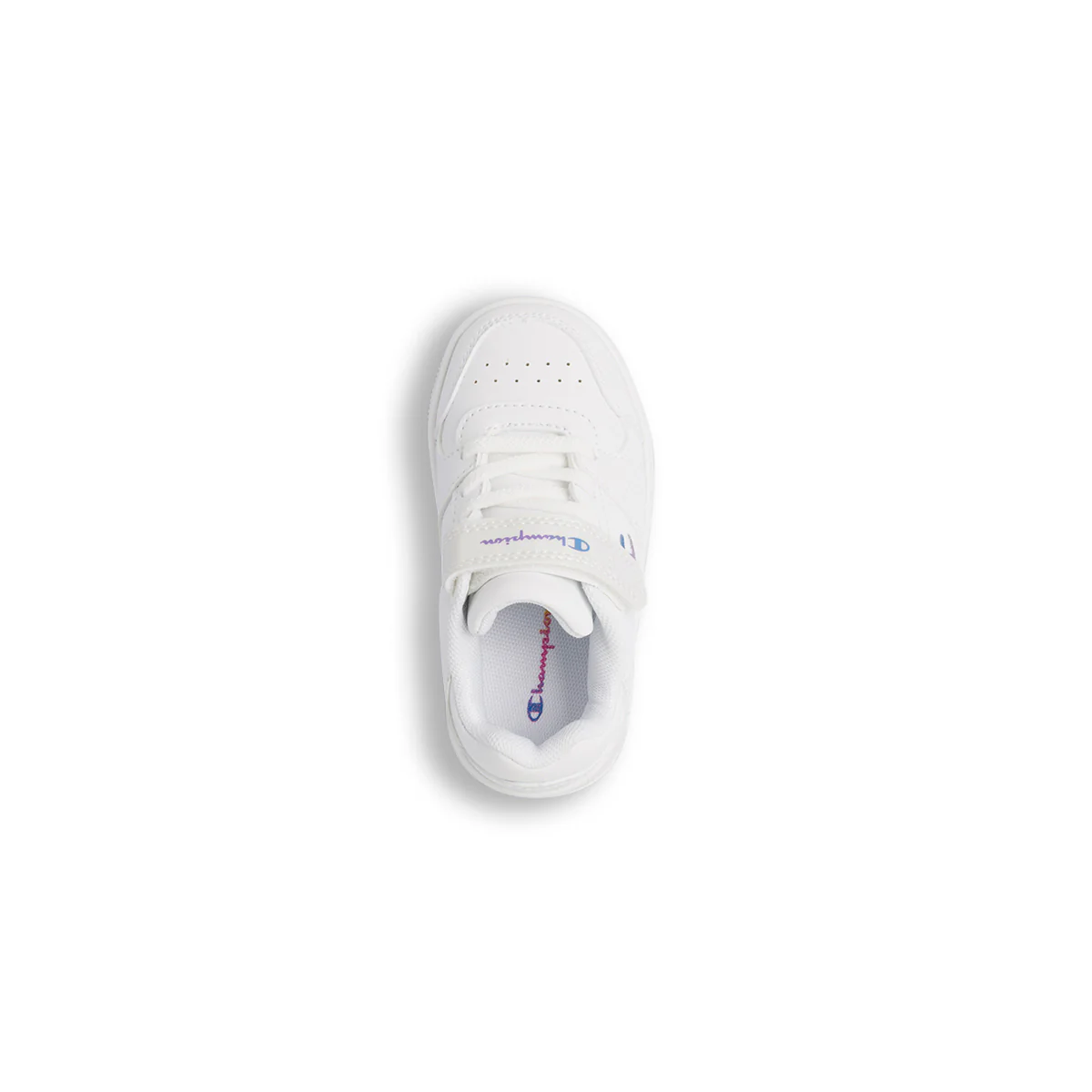 Sneakers bianche primi passi da bambina con logo glitterato Champion Rebound Low G Td - Image 6