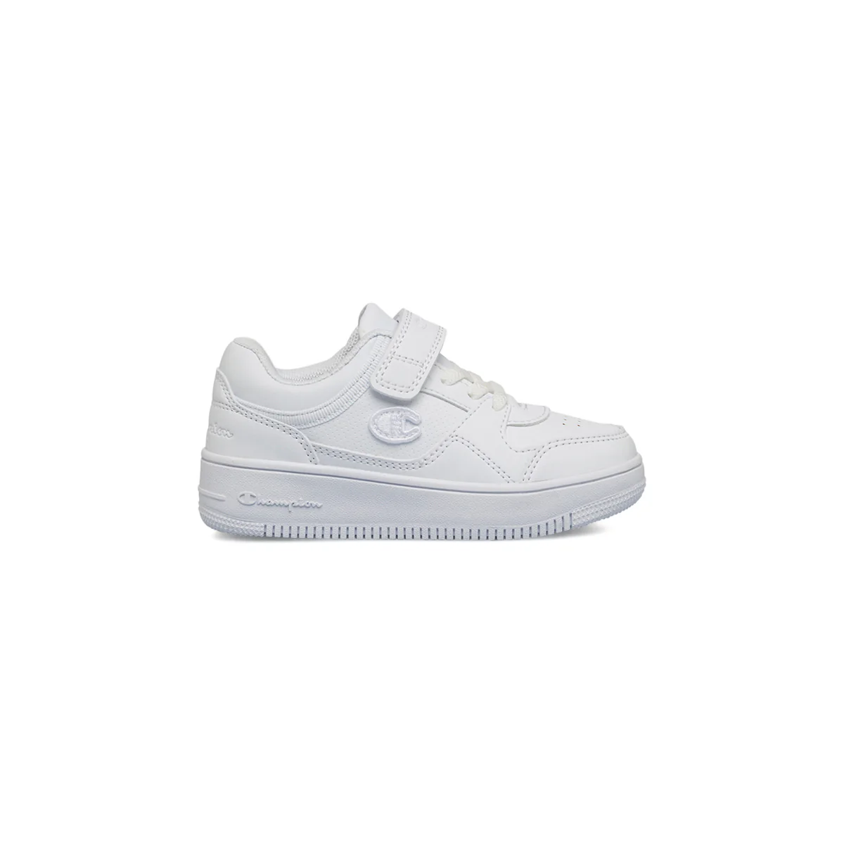 Sneakers bianche primi passi da bambino con logo laterale Champion Rebound Low B Td