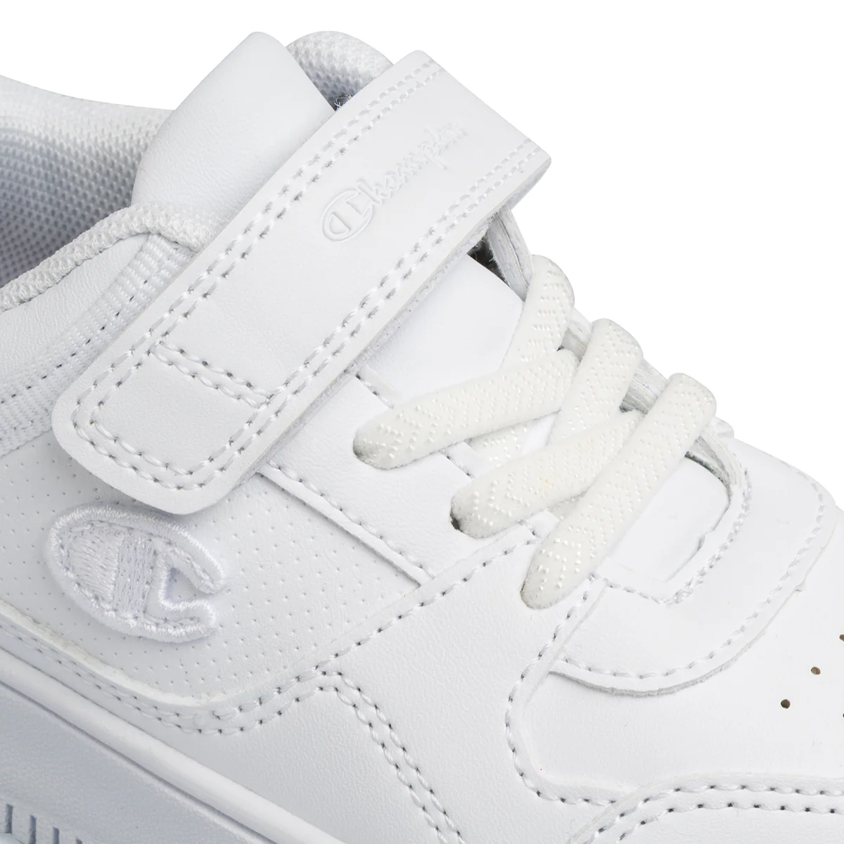 Sneakers bianche primi passi da bambino con logo laterale Champion Rebound Low B Td - Image 6