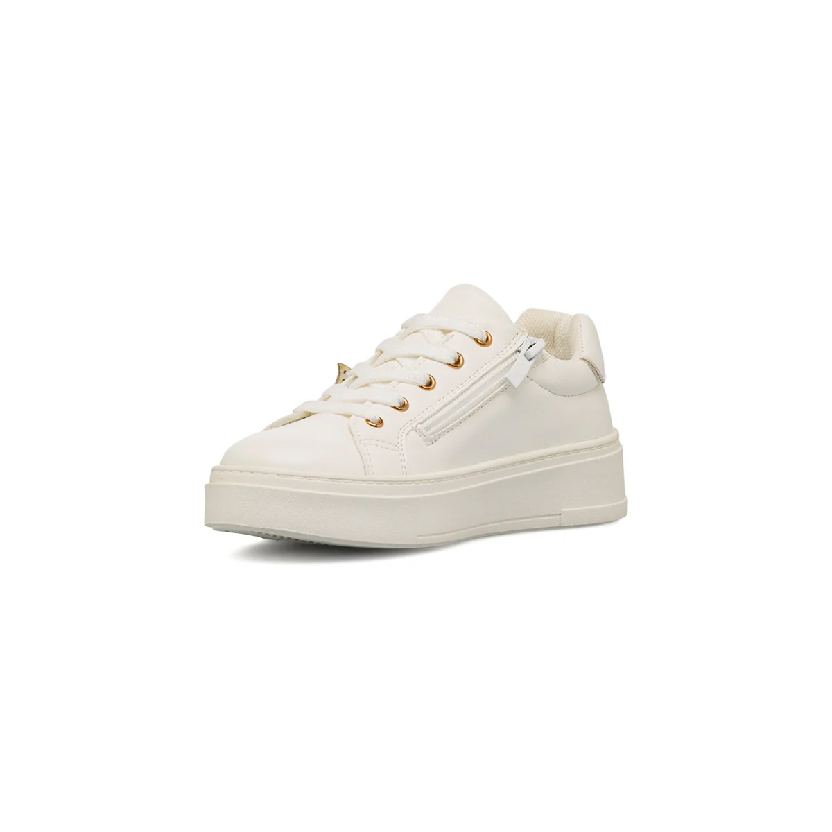 Sneakers bianche da ragazza comode con dettagli floreali Dieci Baci - Image 5