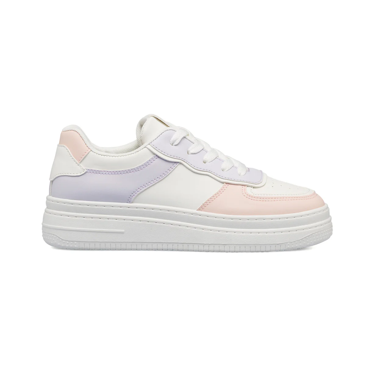 Sneakers bianche, rosa e lilla da donna Lora Ferres - Image 2