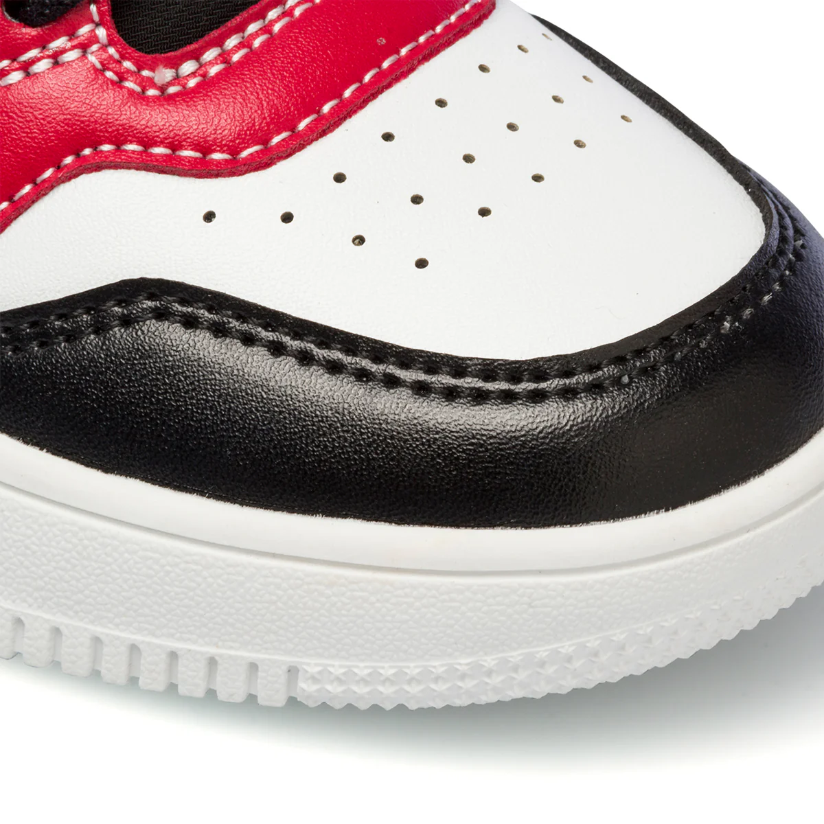 Sneakers bianche, rosse e nere da bambino con logo laterale Ducati - Image 5
