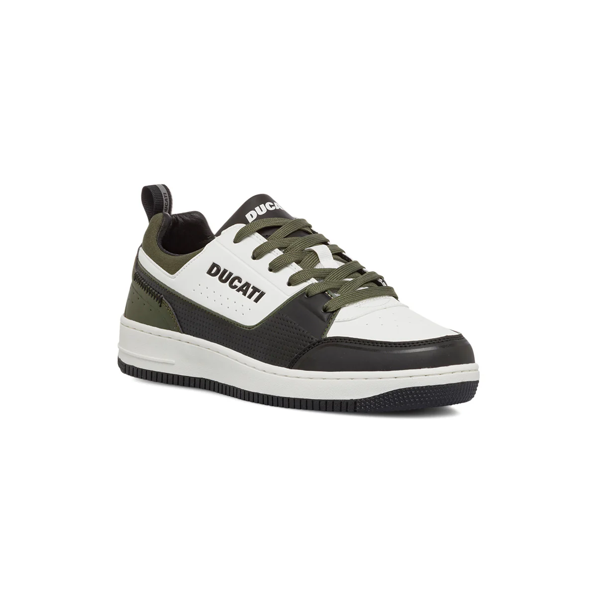 Sneakers bianche, verde militare e nere da uomo Ducati Barsaba 4 - Image 5