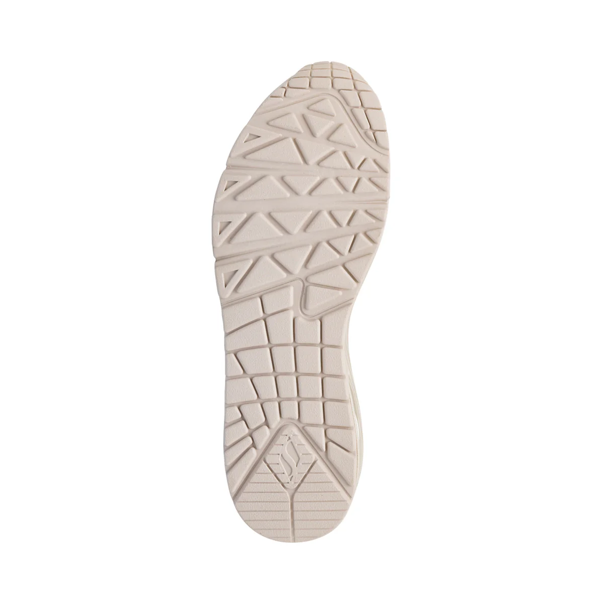 Sneakers bianco effetto perlato da donna con suola ad aria Skechers Uno - Image 4