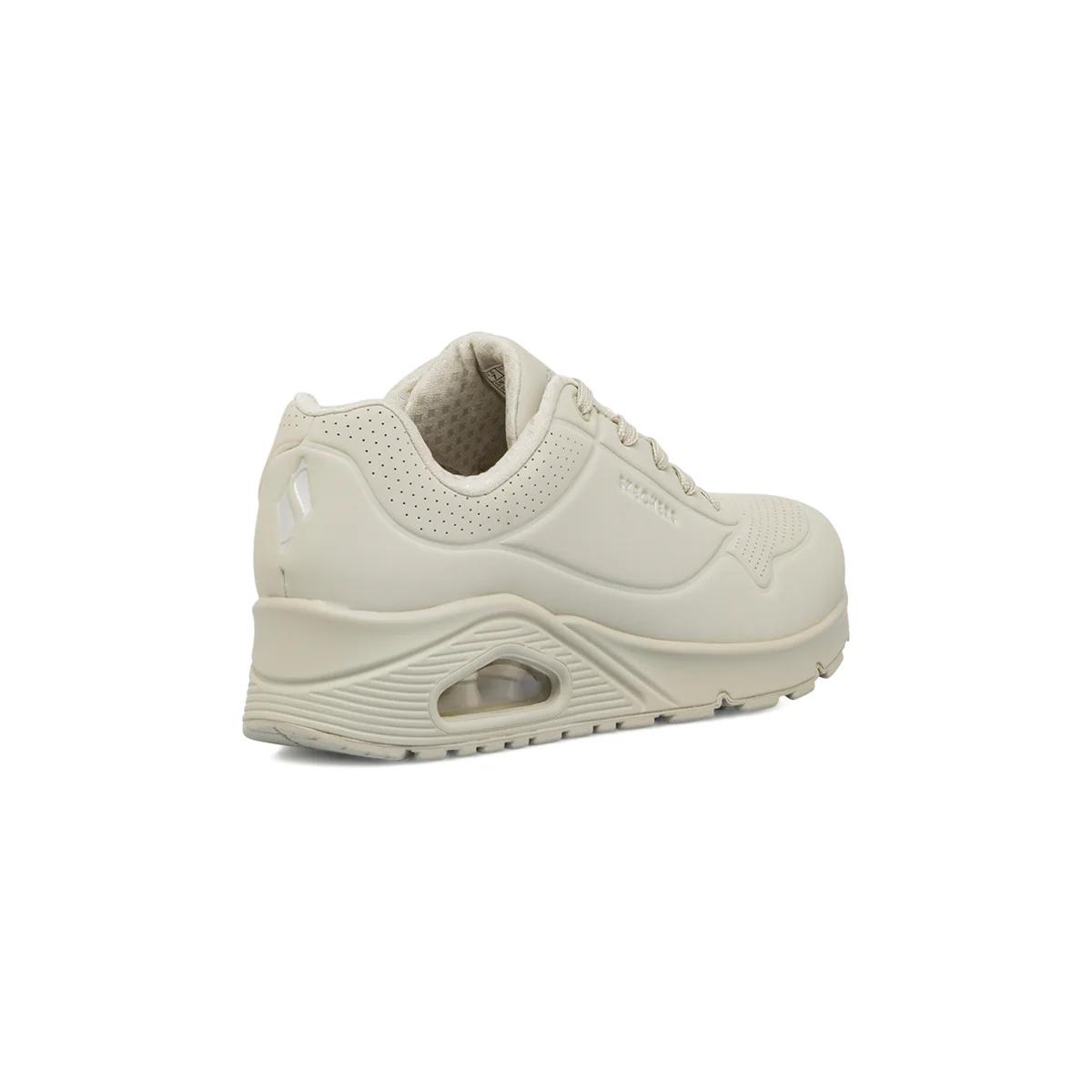 Sneakers grigie da donna con suola ad aria Skechers Uno - Image 3