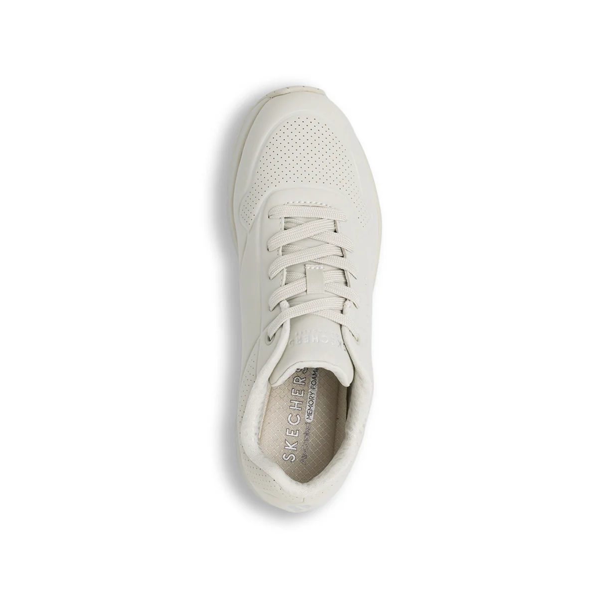 Sneakers grigie da donna con suola ad aria Skechers Uno - Image 6