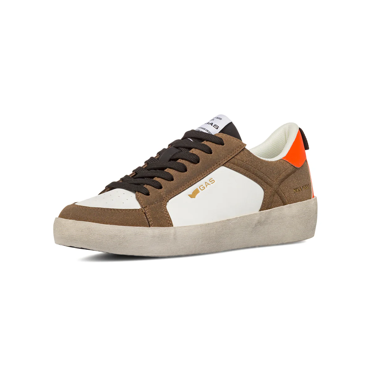 Sneakers bicolore bianche da Uomo Gas - Image 2