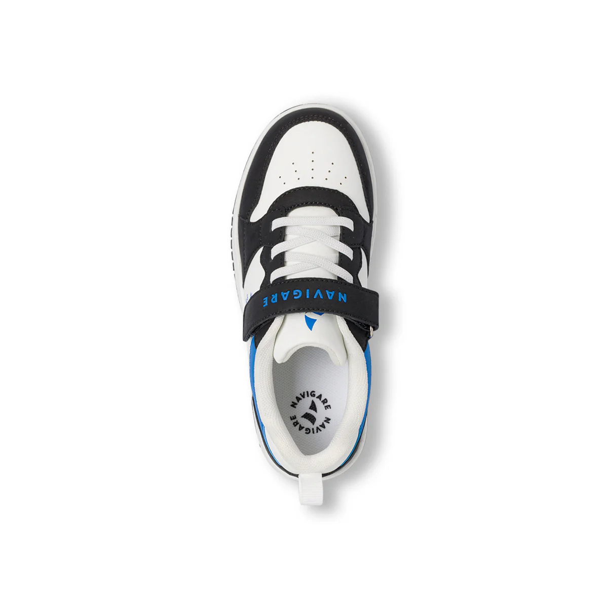 Sneakers bicolore bianco e nero da Ragazzo con strappo Navigare - Image 6