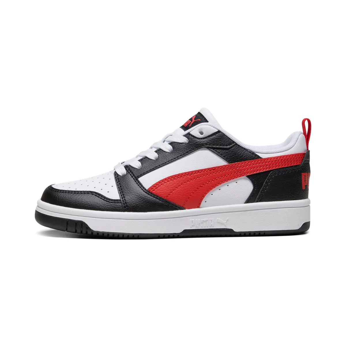 Sneakers bicolore bianco e nero da Ragazzo Puma Rebound v6 - Image 2