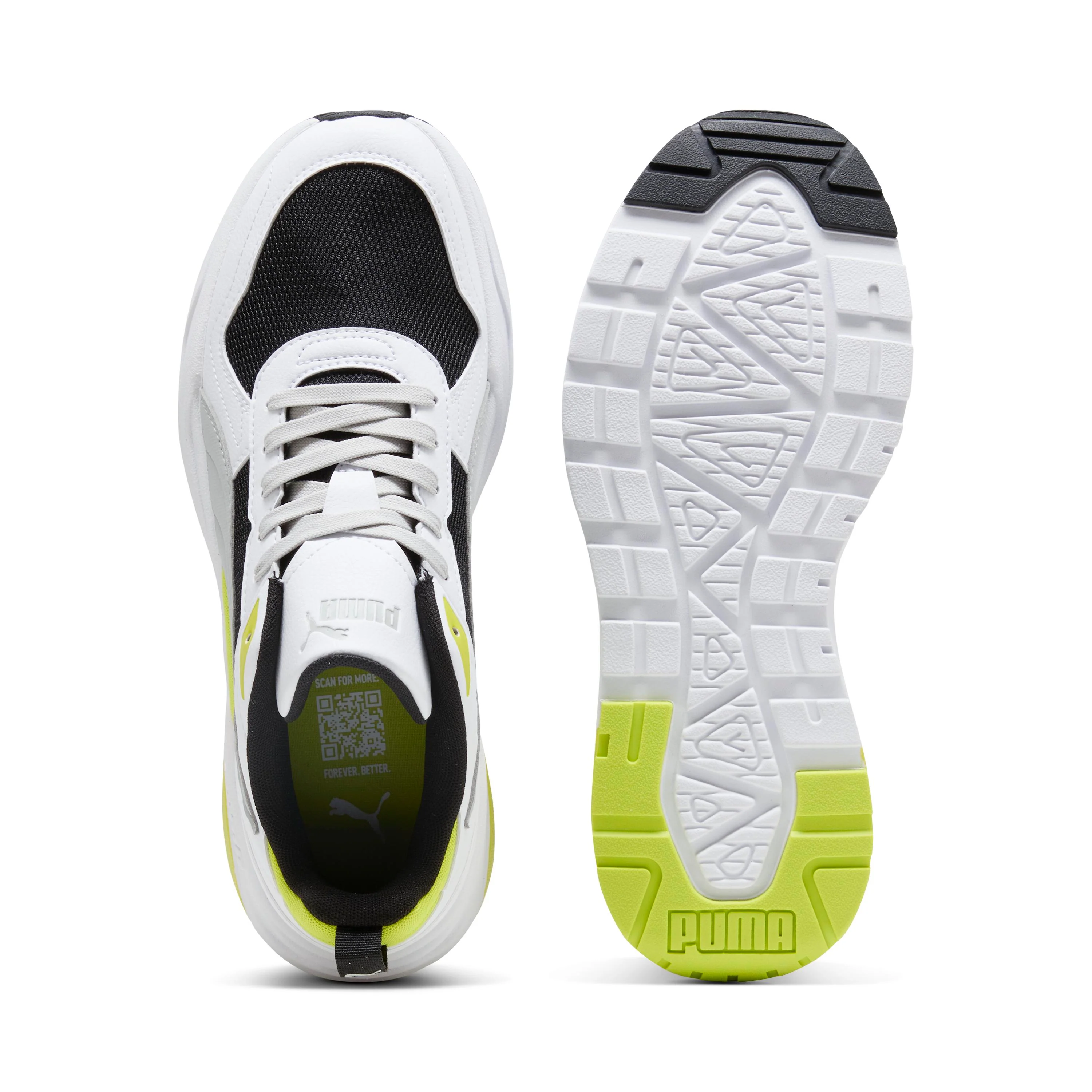 Sneakers bicolore bianco e nero da Uomo Court Classico Puma - Image 5