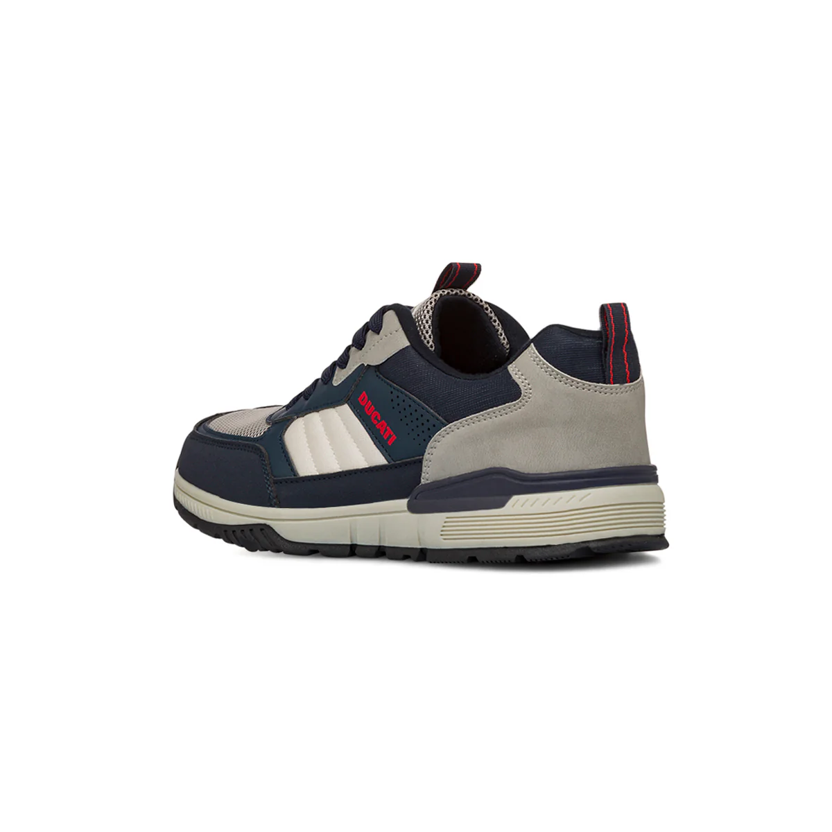 Sneakers bicolore blu e grigio da Uomo con logo laterale Ducati - Image 3