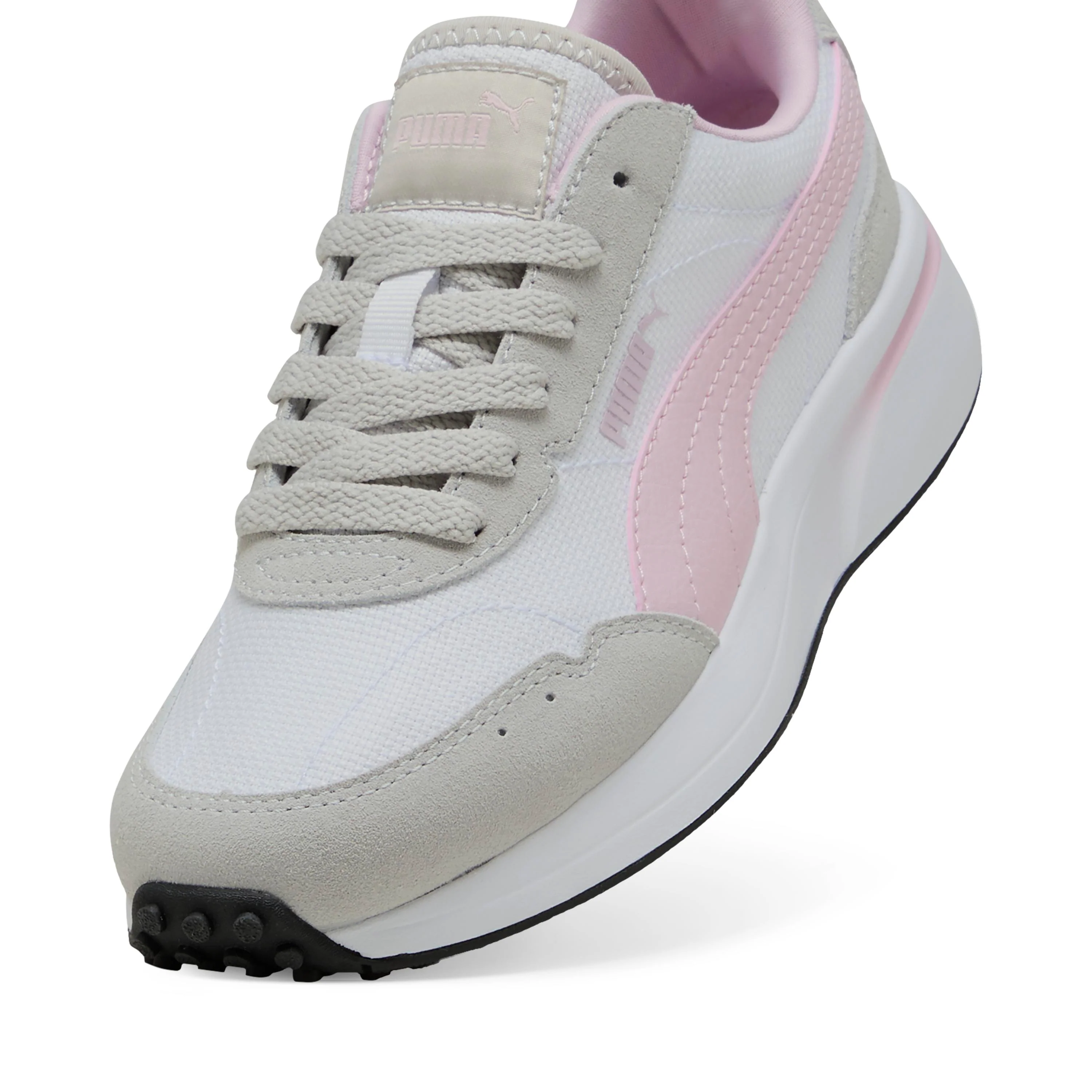 Sneakers Rétro casual bicolore da Donna grigio e rosa con logo Puma - Image 4