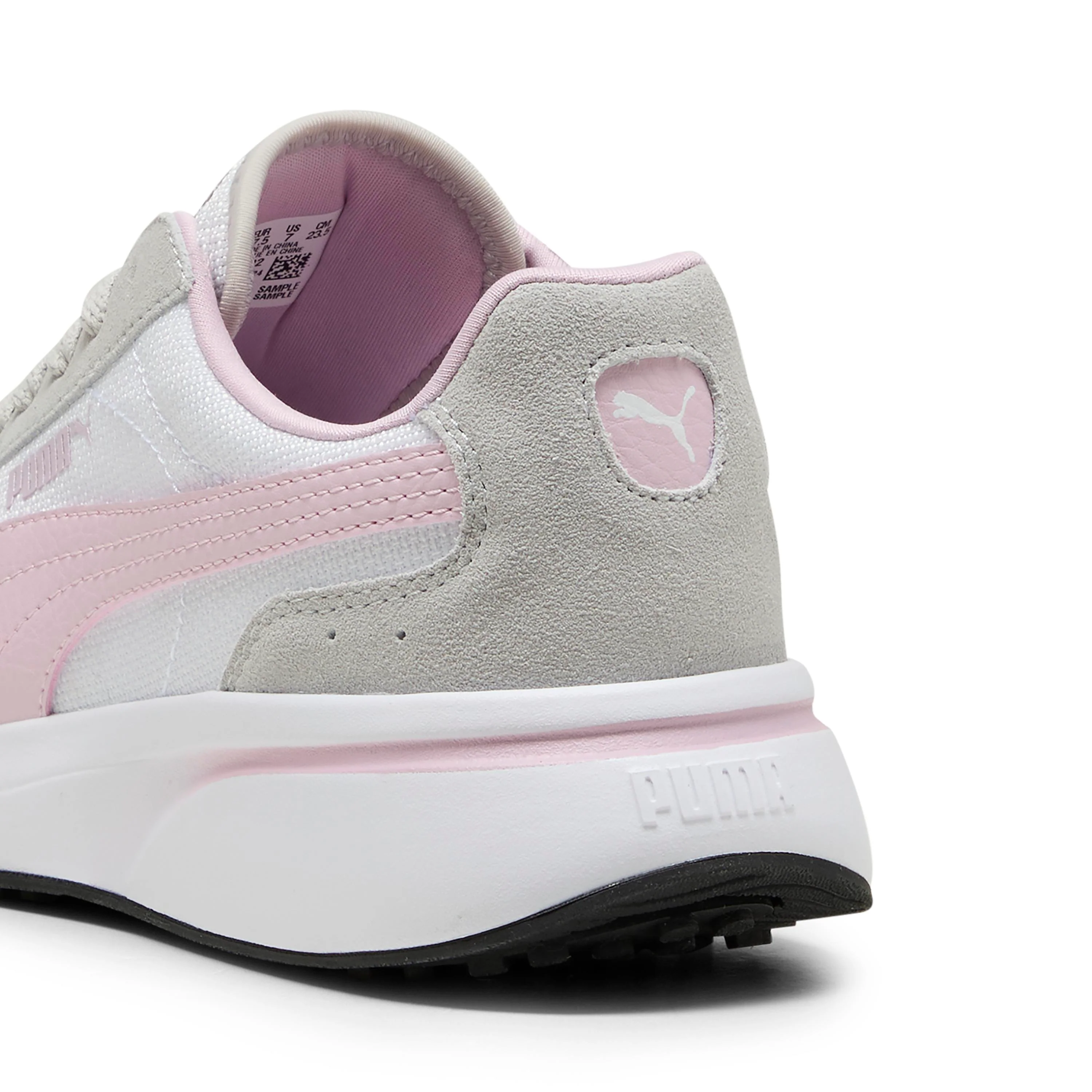 Sneakers Rétro casual bicolore da Donna grigio e rosa con logo Puma - Image 5