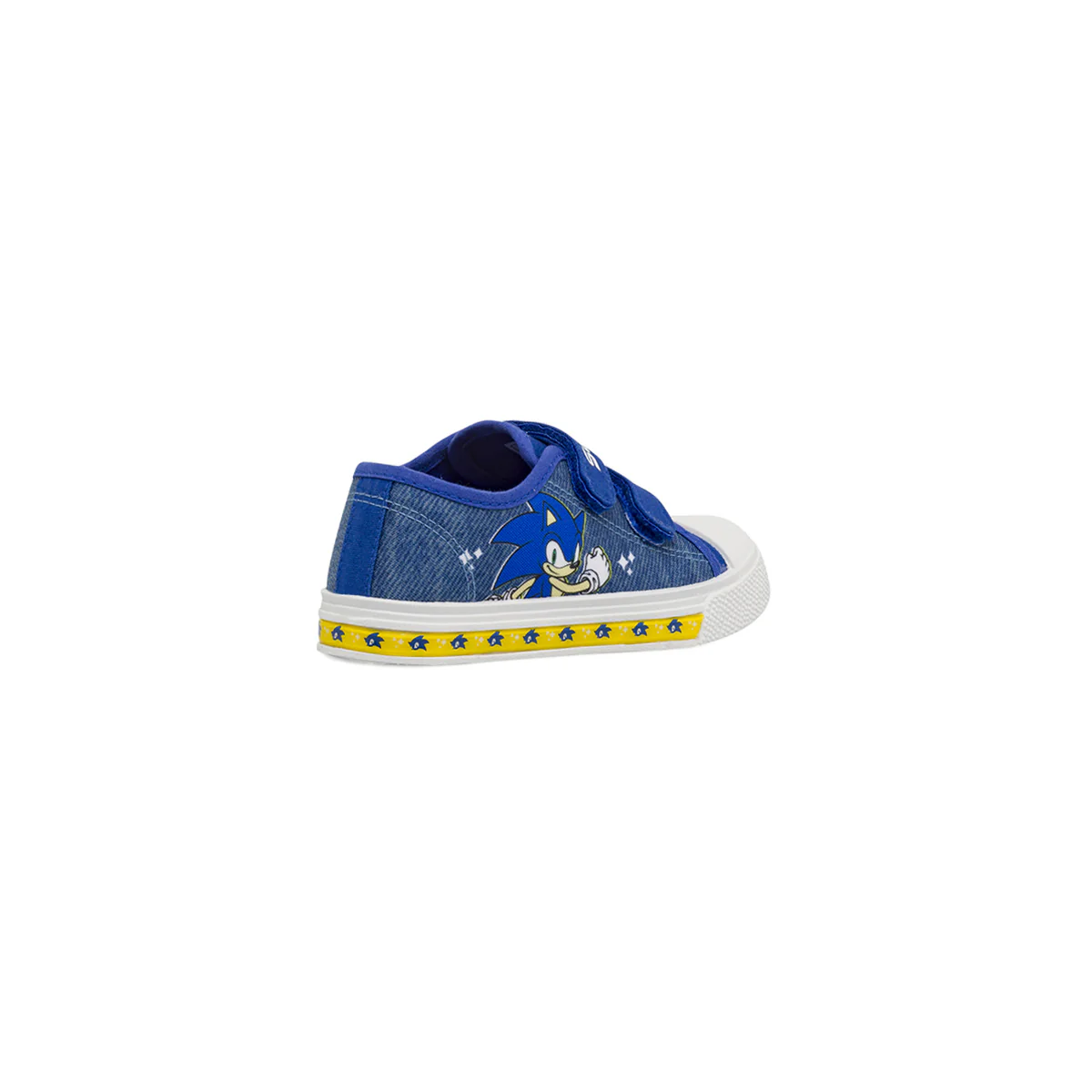 Sneakers blu Bambino con luci e doppi strappi in tessuto stampa Sonic - Image 3