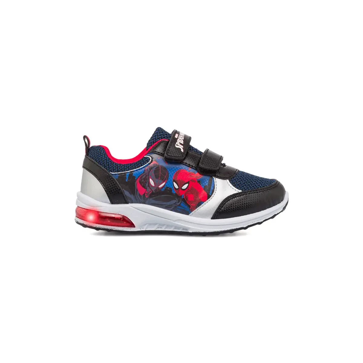 Sneakers blu bambino primi passi Spiderman con luci