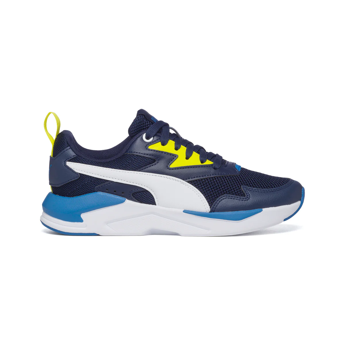 Sneakers blu con dettagli gialli Puma X-Ray Lite Jr