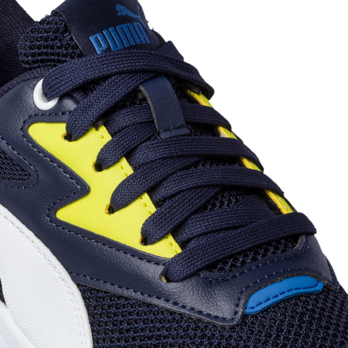 Sneakers blu con dettagli gialli Puma X-Ray Lite Jr - Image 6