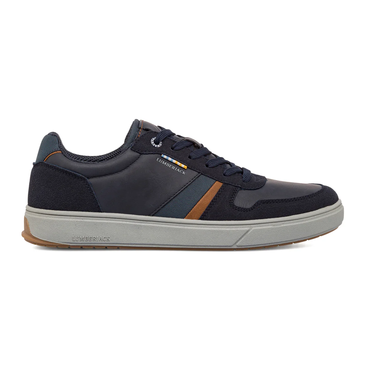 Sneakers blu con dettagli marroni Lumberjack