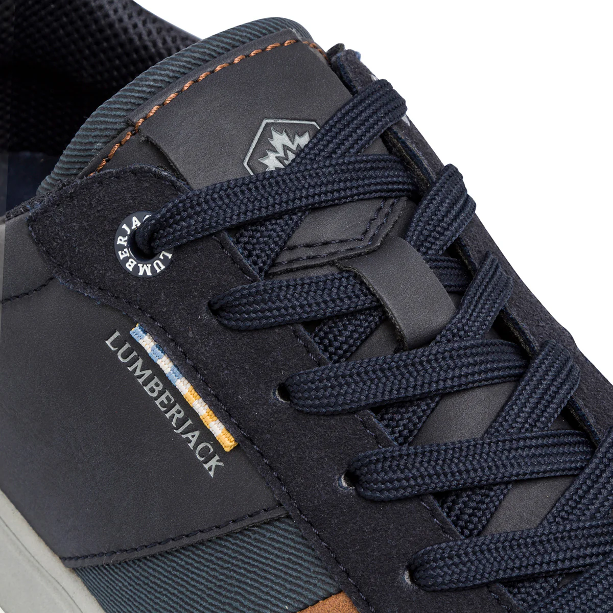 Sneakers blu con dettagli marroni Lumberjack - Image 5