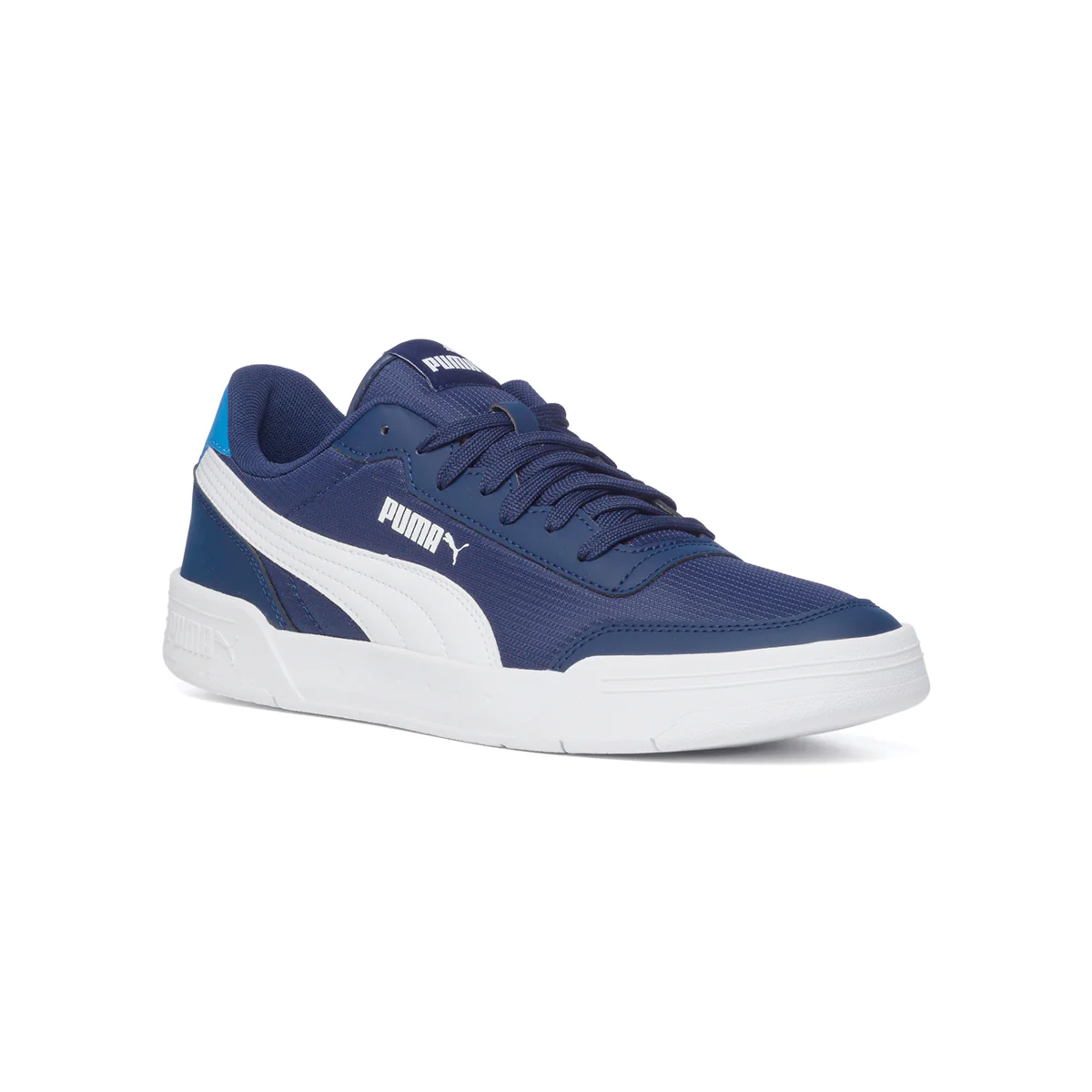 Sneakers blu con striscia laterale a contrasto Puma Caracal - Image 2