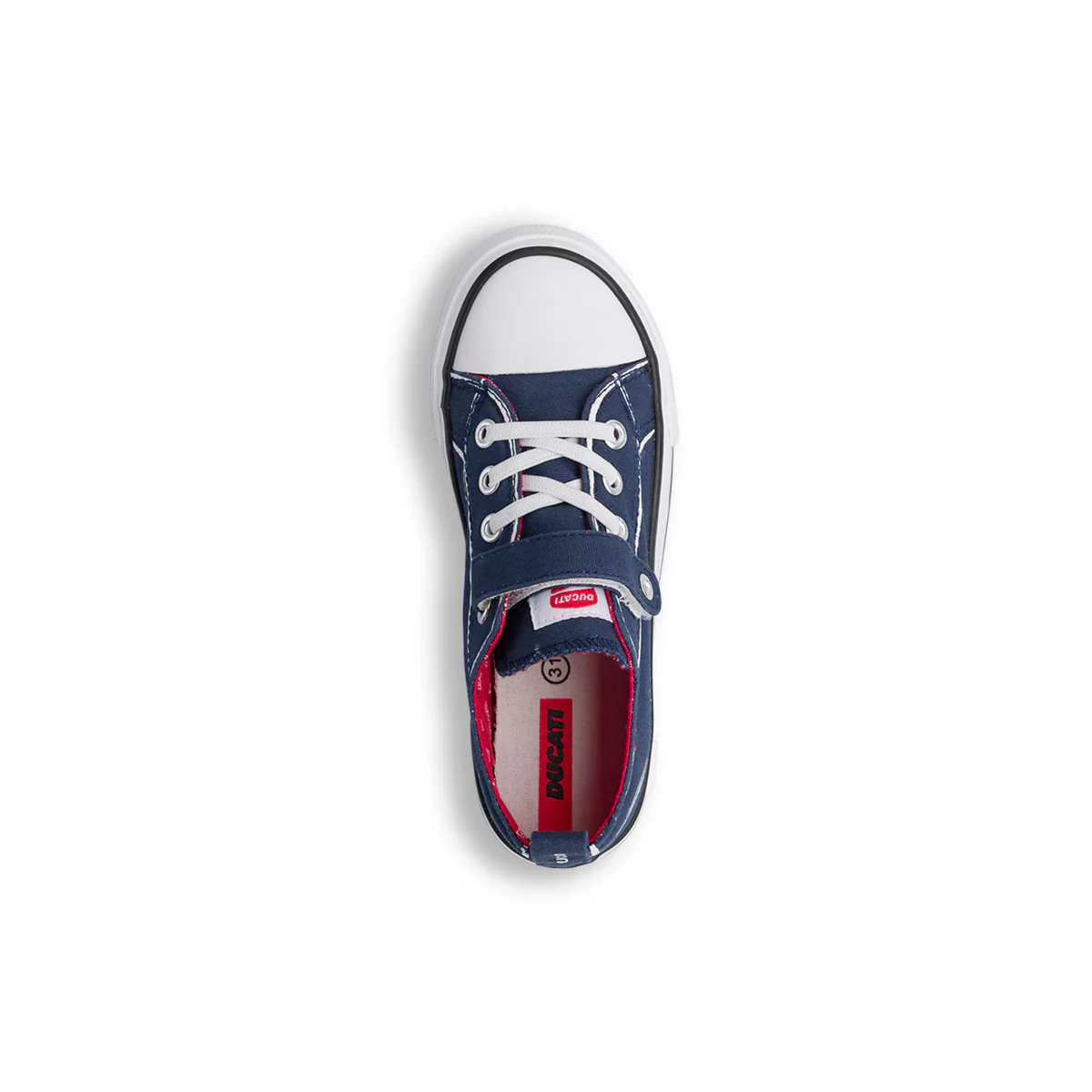 Sneakers blu con strappo in velcro da Bambino Ducati - Image 3