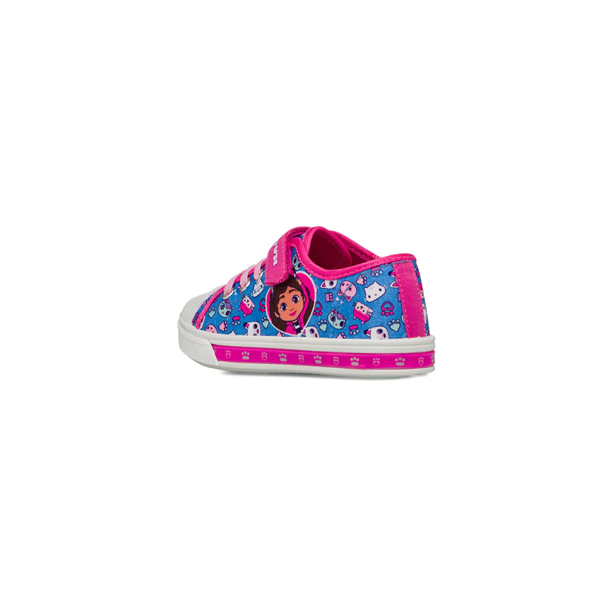 Sneakers blu da Bambina con dettagli rosa e stampa La casa delle bambole di Gabby - Image 3