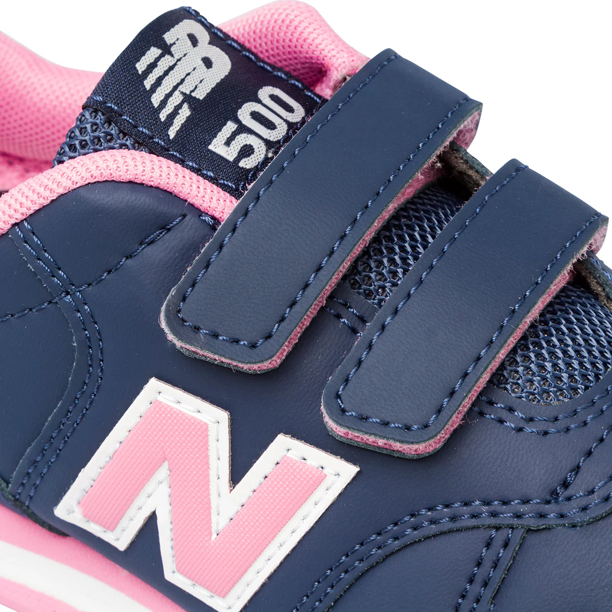 Sneakers blu da bambina con doppio velcro New Balance 500 - Image 6