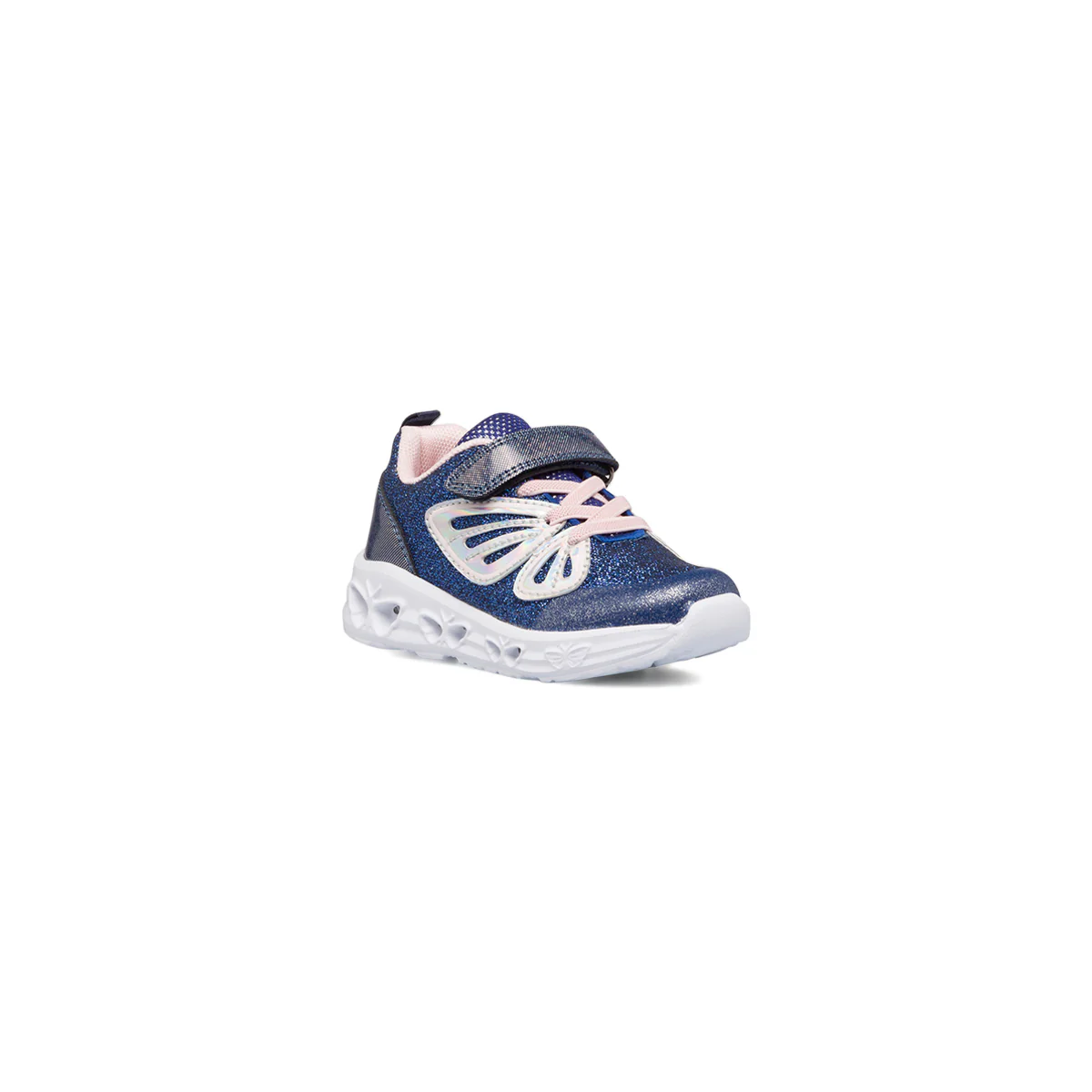 Sneakers blu da bambina con luci nella suola e glitter Le scarpe di Alice - Image 2