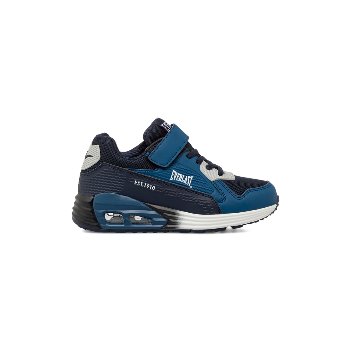 Sneakers blu da Bambino con ammortizzzione ad aria e strappo Everlast