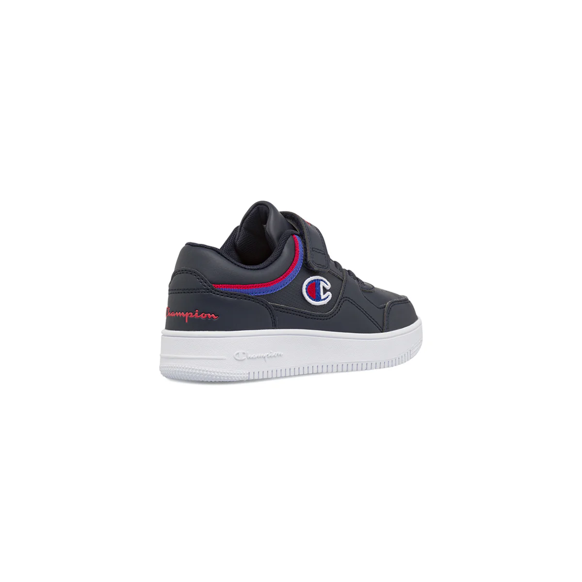Sneakers blu da Bambino con chiusura a strappo e logo Champion - Image 3